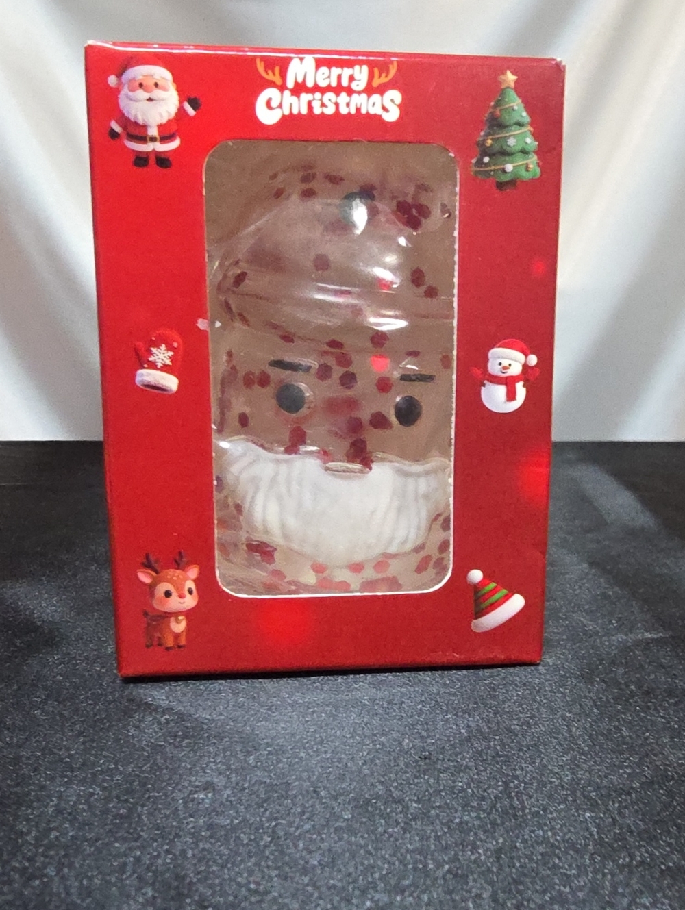 Merry Christmas Santa Bath Toy - Red Holiday Kids Bath Accessory